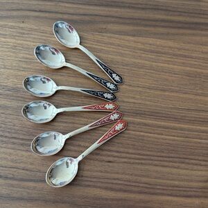 Brass Dessert Spoons 6